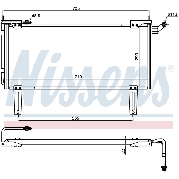 Nissen Nissens Condenser, 94351 94351